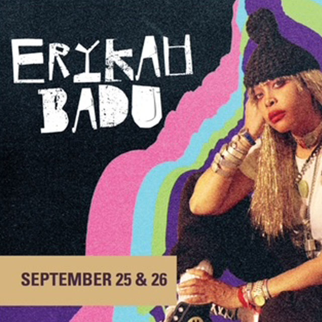 ERYKAH BADU - The Theater at MGM Grand - Sunday October 26, 2021 - 8:00pm